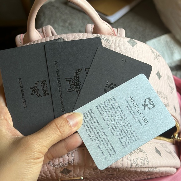 MCM BackPack in Soft Pink OBO - Picture 6 of 7